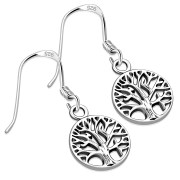 Tree of Life Sterling Silver Earrings - ep337